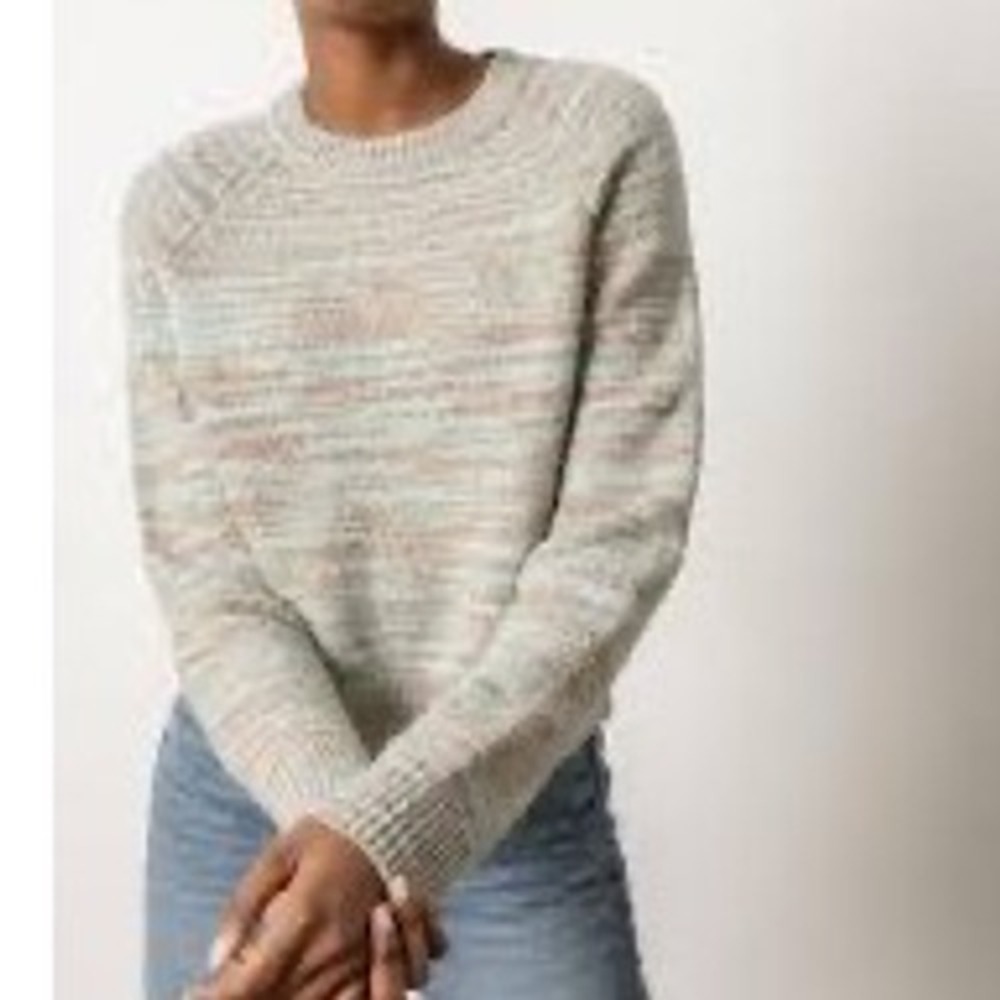 LOFT Women's Multicolored Striped Knit Sweater Pullover‎ Size M